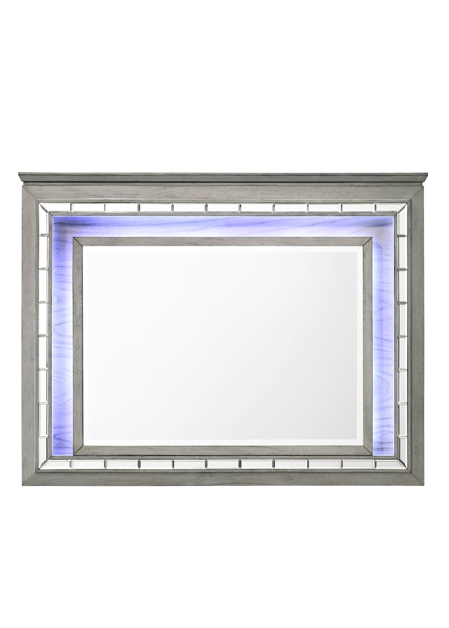 Antares Light Gray Oak Mirror (LED)