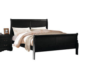 Louis Philippe Black Twin Bed