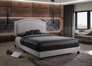 Garresso Fog Fabric Queen Bed