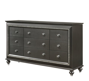 Kaitlyn Metallic Gray Dresser