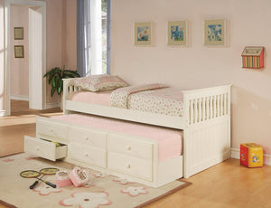 Transitional White Twin Daybed
