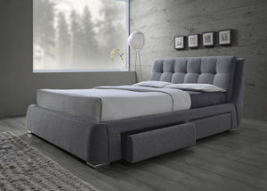 Fenbrook Transitional Grey Eastern King Bed