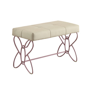 Priya II White & Light Purple Bench