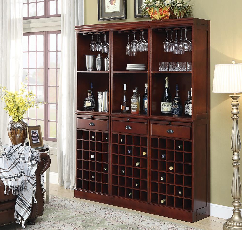 Classic Cherry Wall Bar Unit