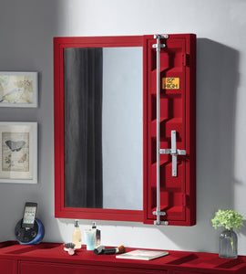 Cargo Red Vanity Mirror