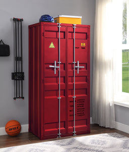 Cargo Red Wardrobe (Double Door)