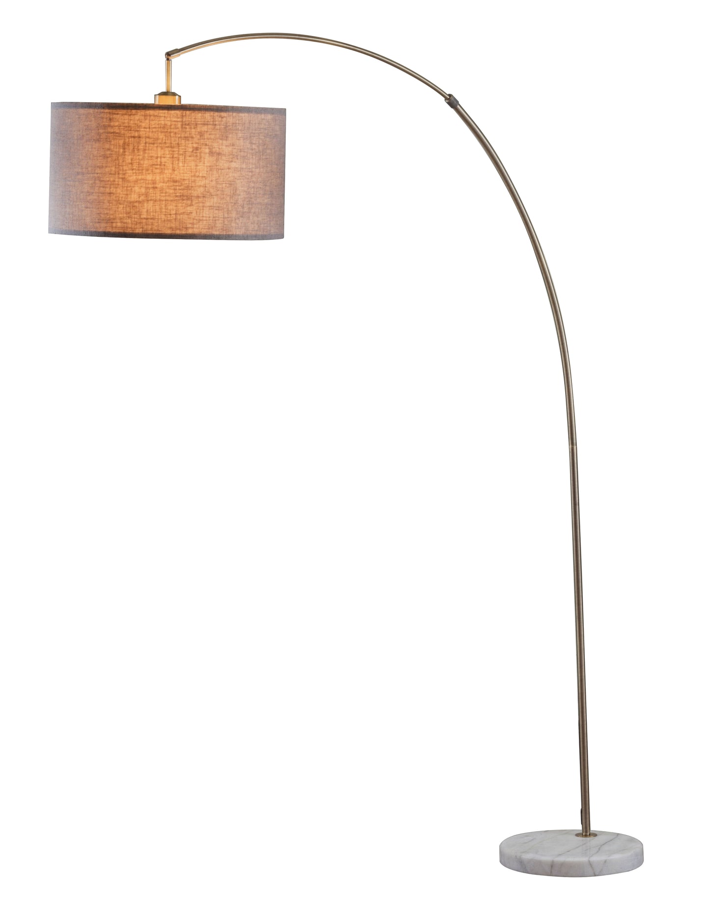 Cagney Antique Brass & Marble Floor Lamp