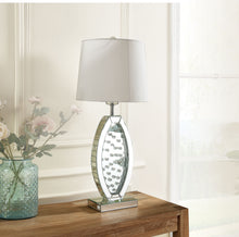 Load image into Gallery viewer, Nysa Mirrored &amp; Faux Crystals Table Lamp
