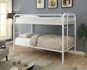 Morgan  White Twin Bunk Bed