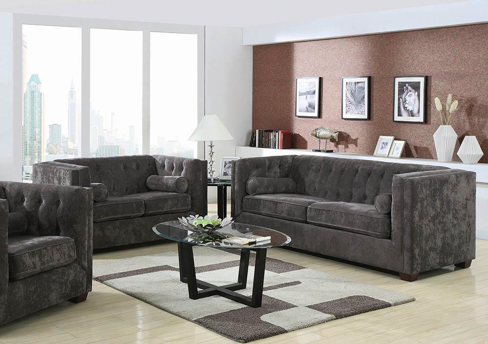 Alexis Charcoal Two-Piece Living Room Set