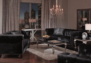 Reventlow Formal Black Two-Piece Living Room Set