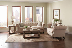Trivellato Traditional Oatmeal Two-Piece Living Room Set