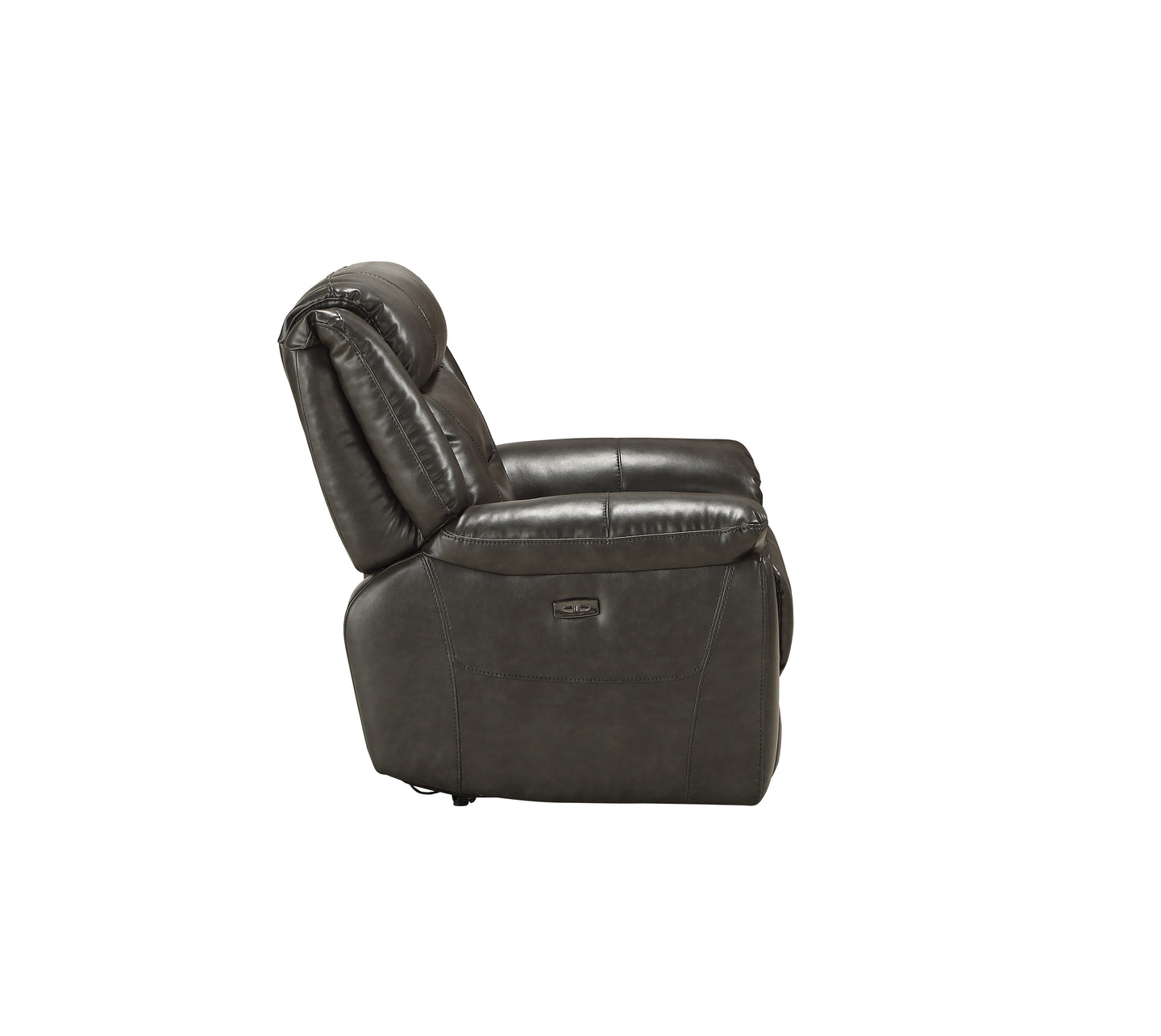 Imogen Gray Leather-Aire Recliner (Power Motion)