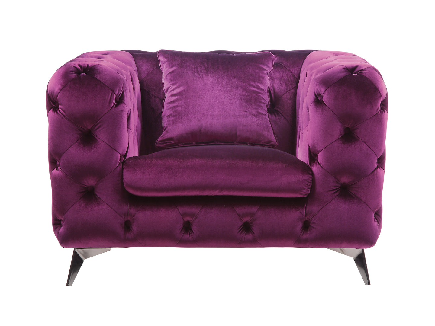 Atronia Purple Fabric Chair