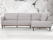Load image into Gallery viewer, Tampa Pearl Gray Leather Sectional Sofa
