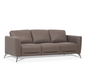 Malaga Taupe Leather Sofa