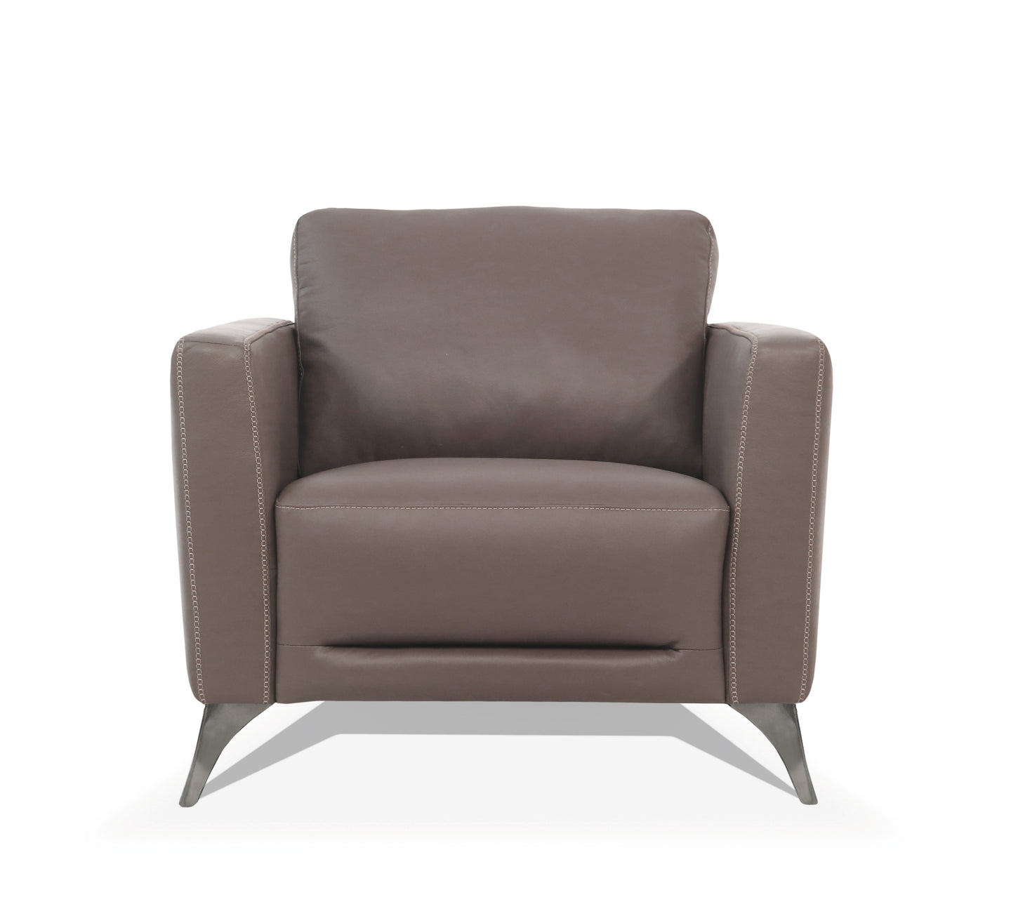 Malaga Taupe Leather Chair