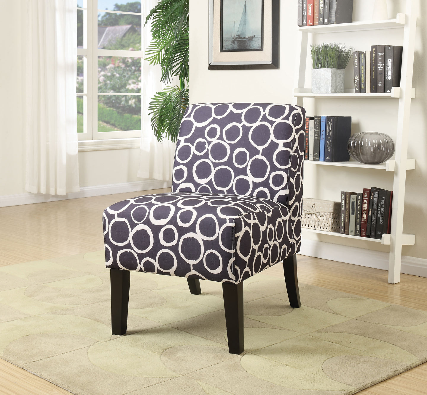 Ollano Pattern Fabric Accent Chair