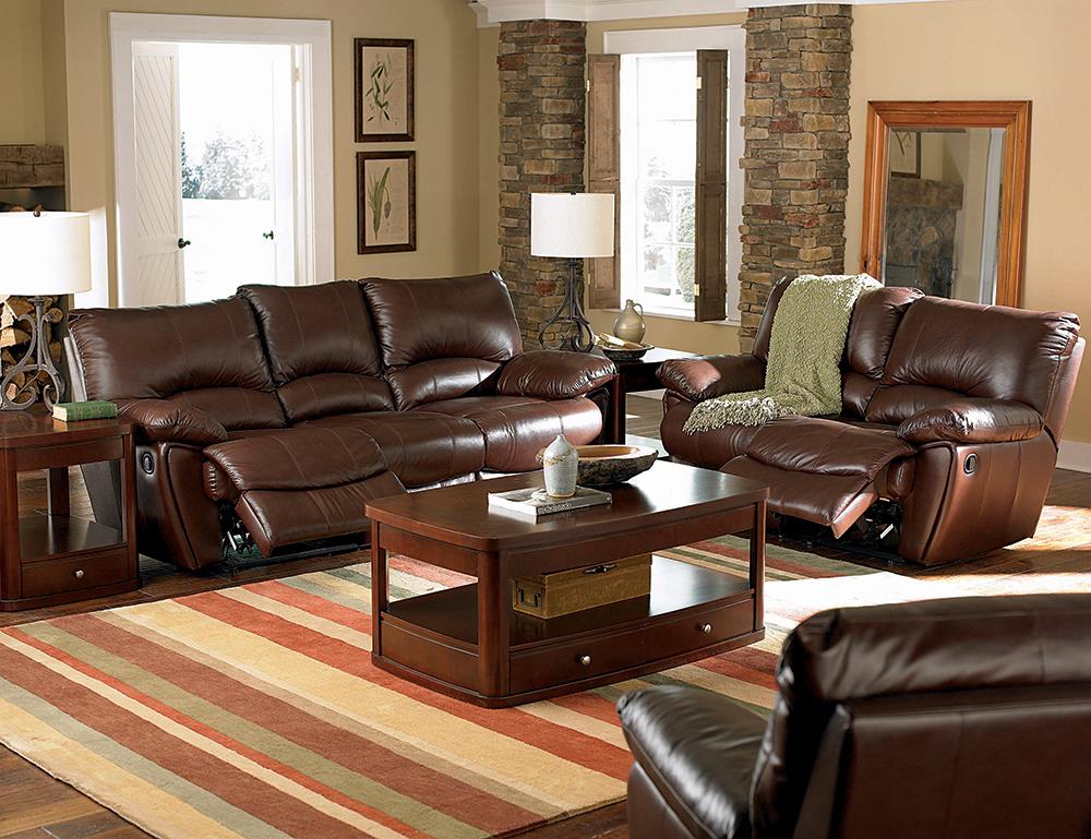 Clifford Motion Dark Brown Double Power Reclining Sofa