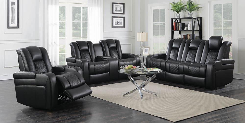 Delangelo Black Power Motion Reclining Sofa