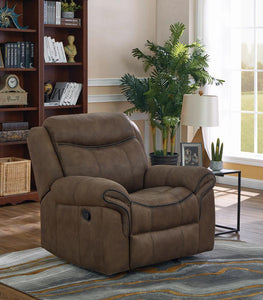 Sawyer Transitional Taupe Glider Recliner