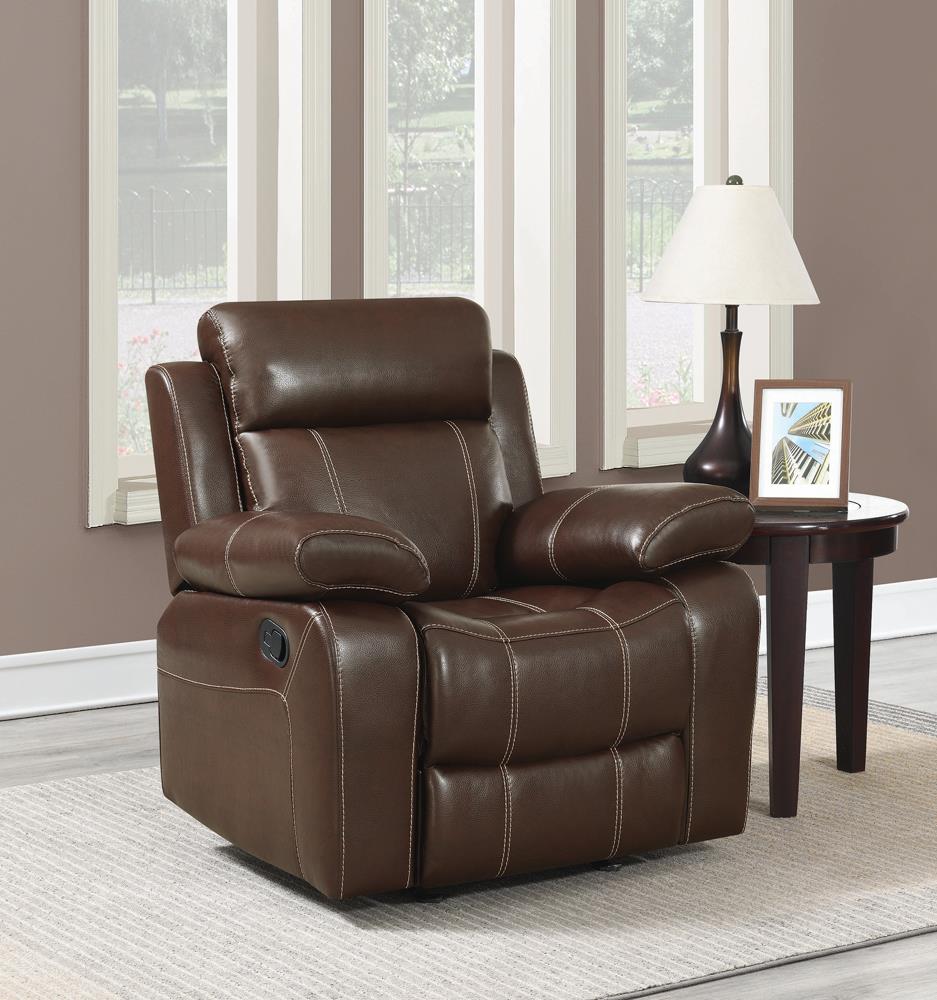 Myleene Chestnut Leather Recliner