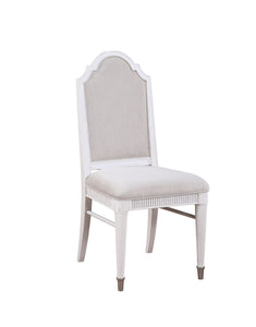 Celestia Fabric & Off White Side Chair