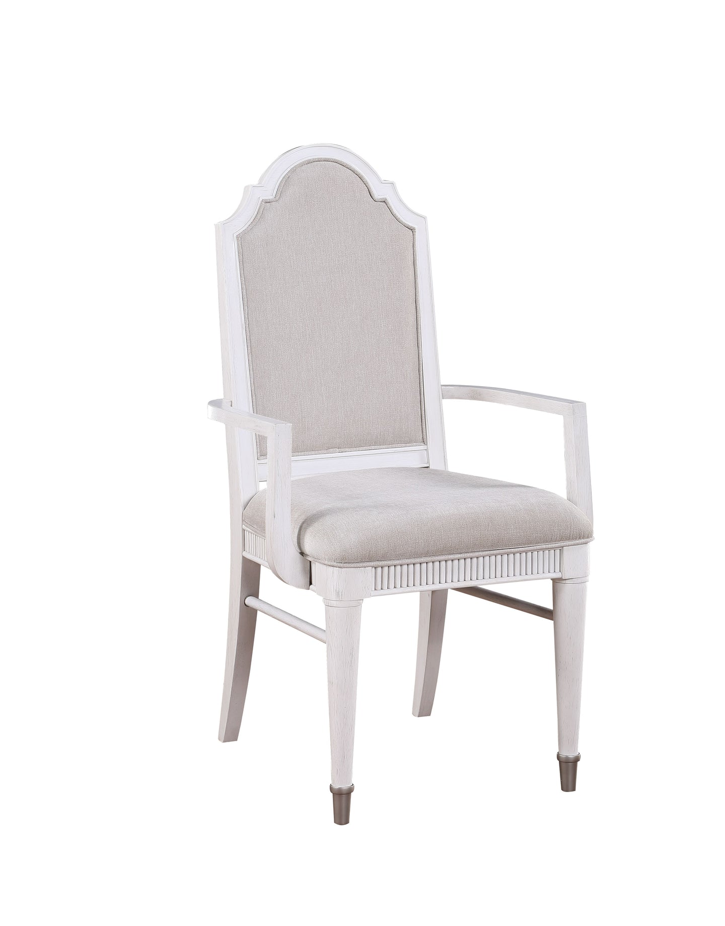 Celestia Fabric & Off White Arm Chair