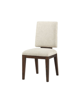 Niamey Fabric & Walnut Side Chair