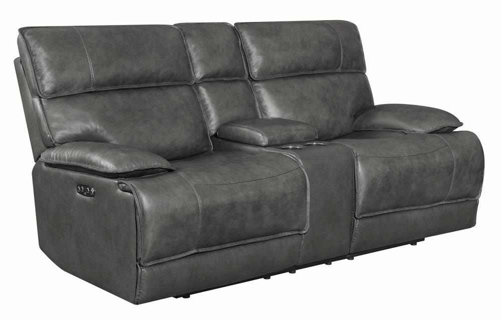 Standford Casual Charcoal Power^2 Loveseat