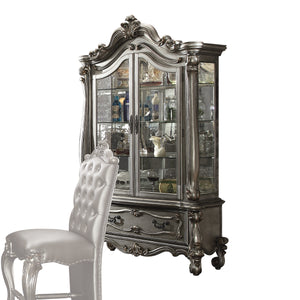 Versailles Antique Platinum Curio Cabinet