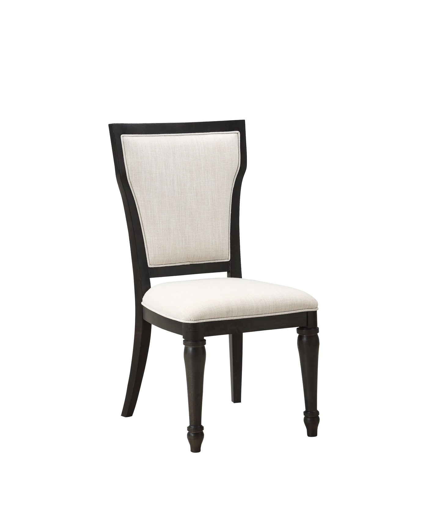 Lorenzo Fabric & Espresso Side Chair