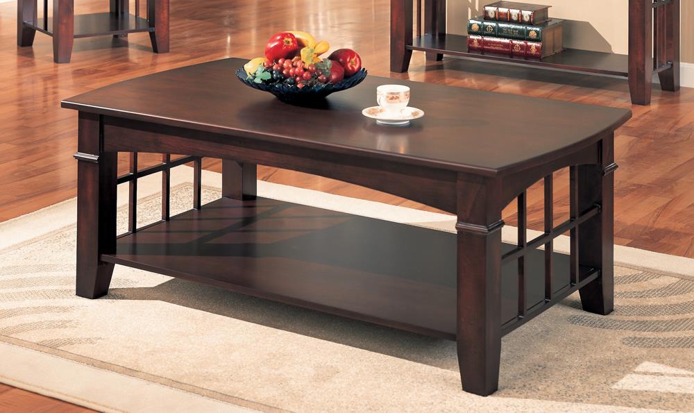 Abernathy Cherry Rectangular Coffee Table