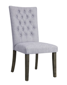 Merel Gray Linen & Gray Oak Side Chair