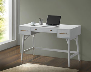 Transitional White Writing Desk