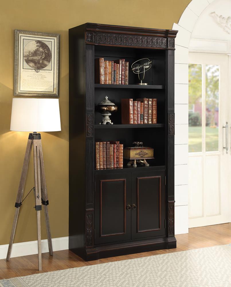 Nicolas Traditional Espresso Bookcase