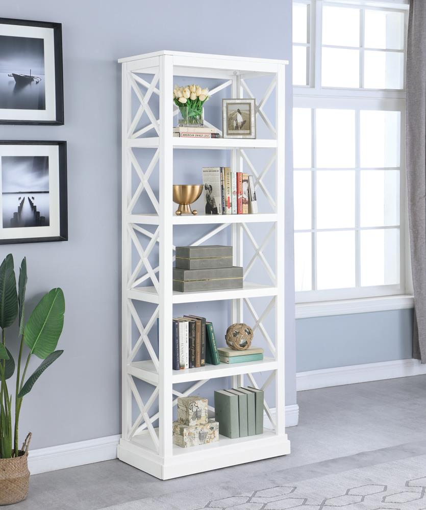 Johansson Antique White Bookcase