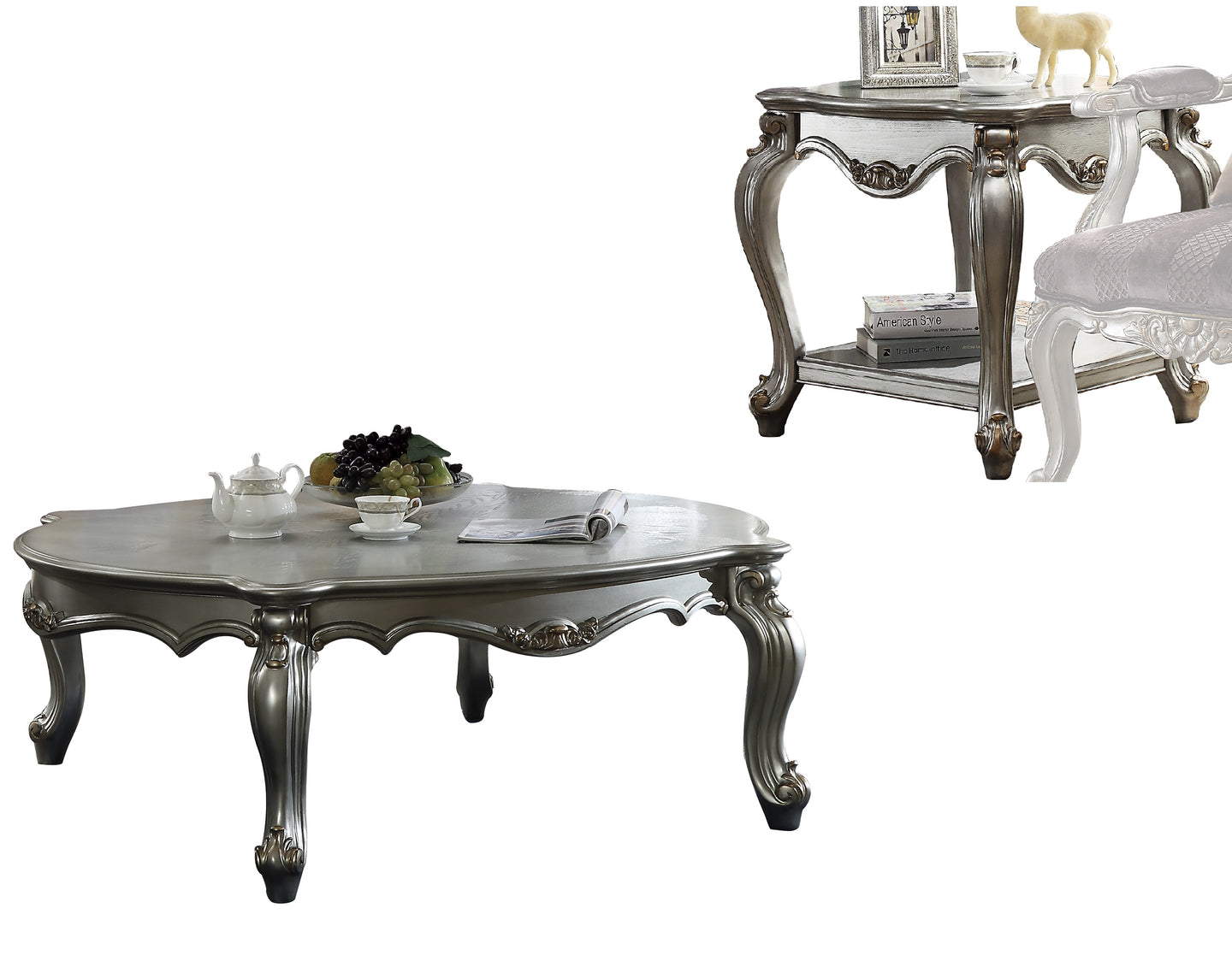 Picardy Antique Platinum Coffee Table