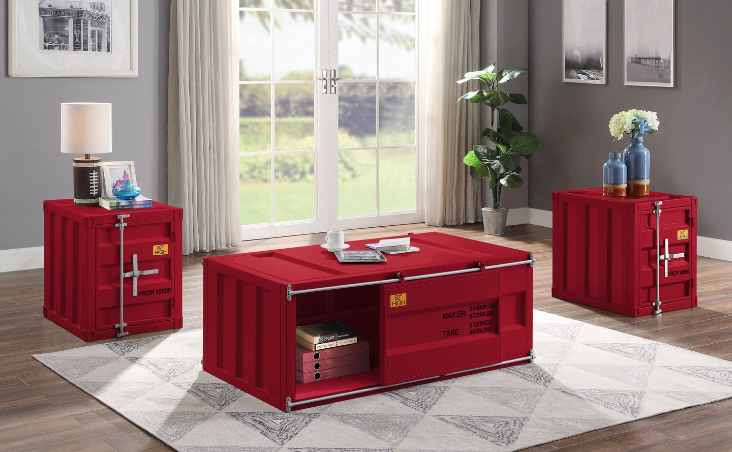 Cargo Red Coffee Table