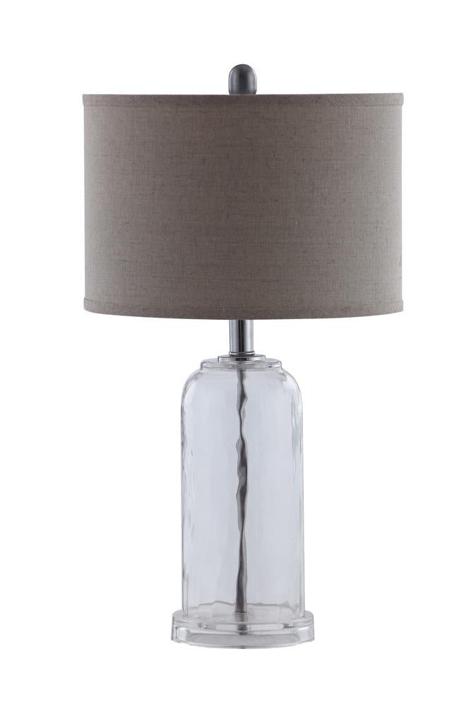 White and Glass Table Lamp