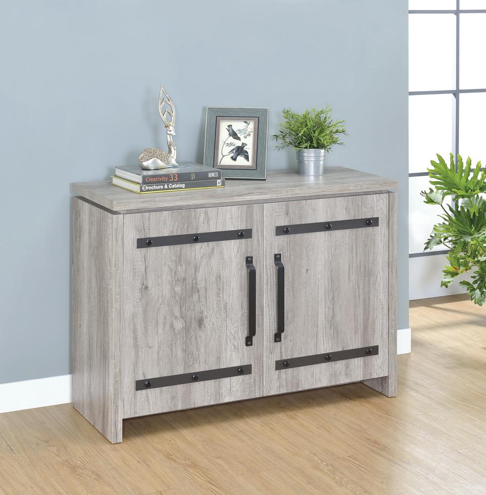 Rustic Grey Accent Cabinet