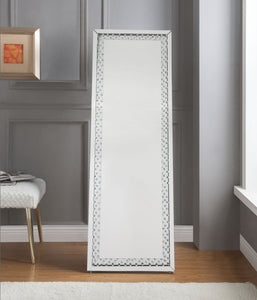 Nysa Mirrored & Faux Crystals Accent Mirror (Floor)