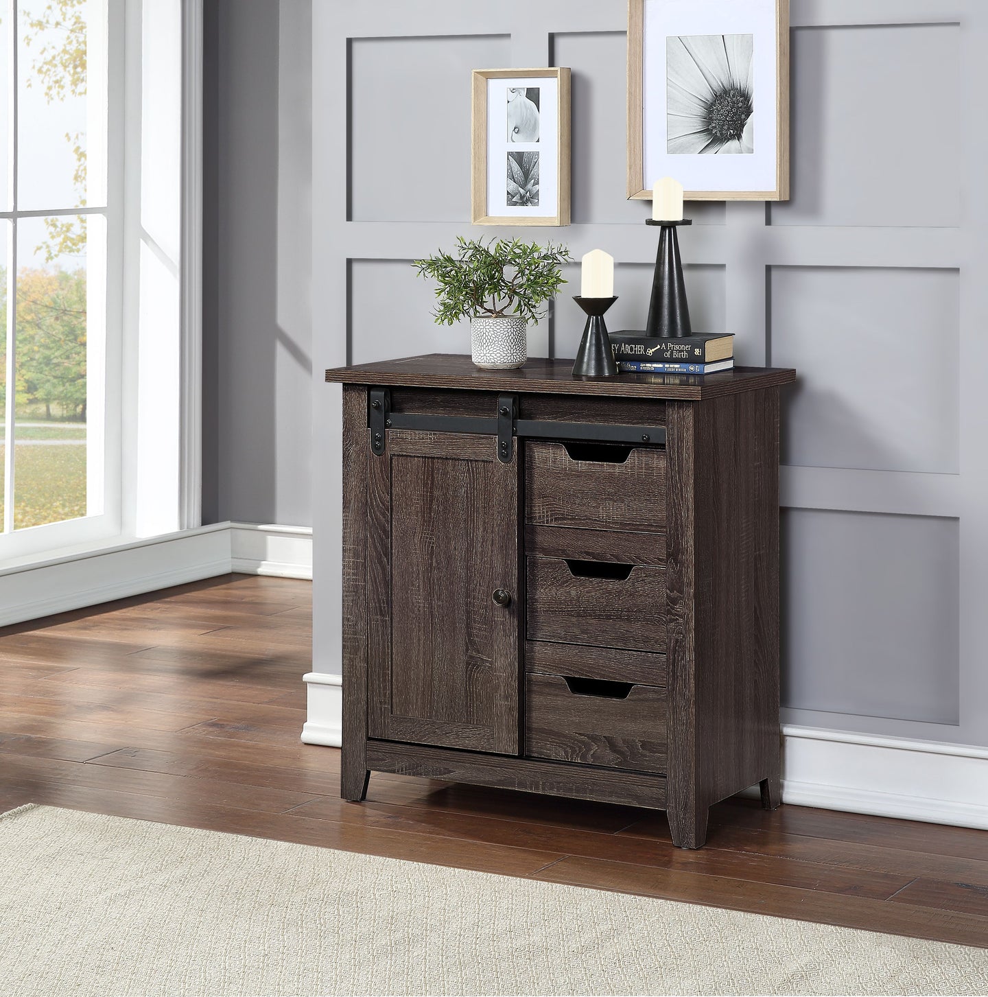 Ambrose Oak Console Table