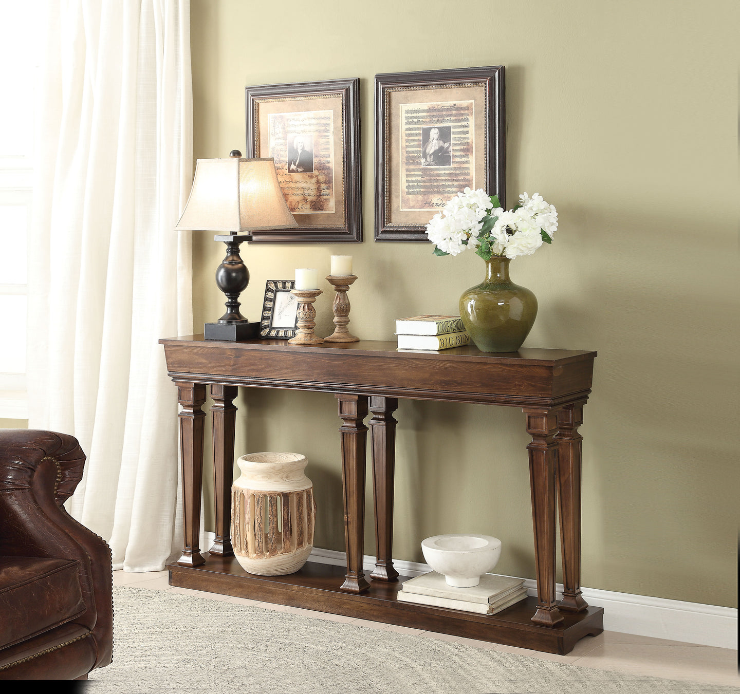 Garrison Oak Console Table