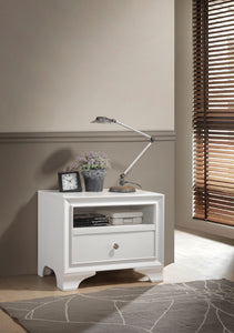 Blaise White Accent Table