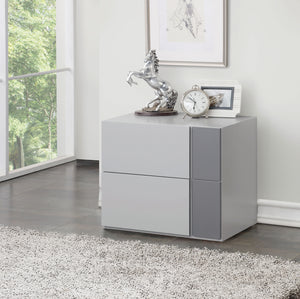 Byrde Gray Accent Table