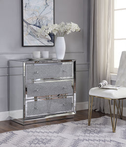 Rekha Mirrored & Faux Crystals Console Table