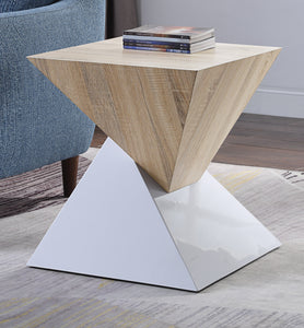 Otith White High Gloss Accent Table