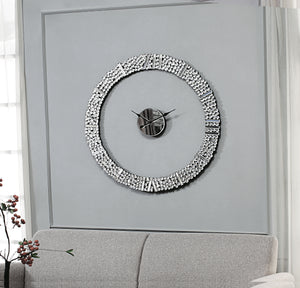 Kachina Mirrored & Faux Gems Wall Clock