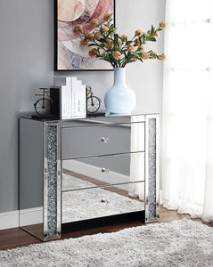 Noralie Mirrored & Faux Diamonds Console Table